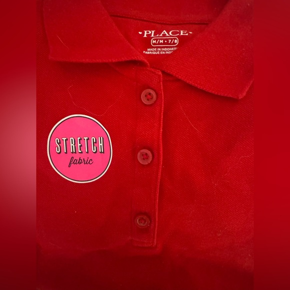 Set of 5 Red Short Sleeve Uniform Polos - Picture 3 of 5